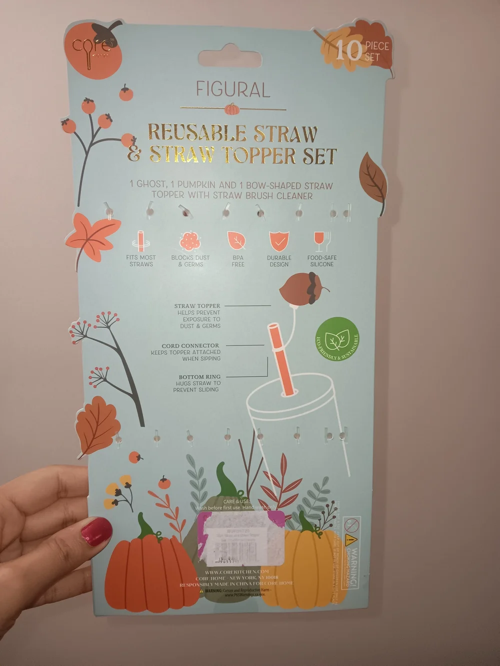 Reusable Straw & Topper Set - NWT - Picture 2 of 2